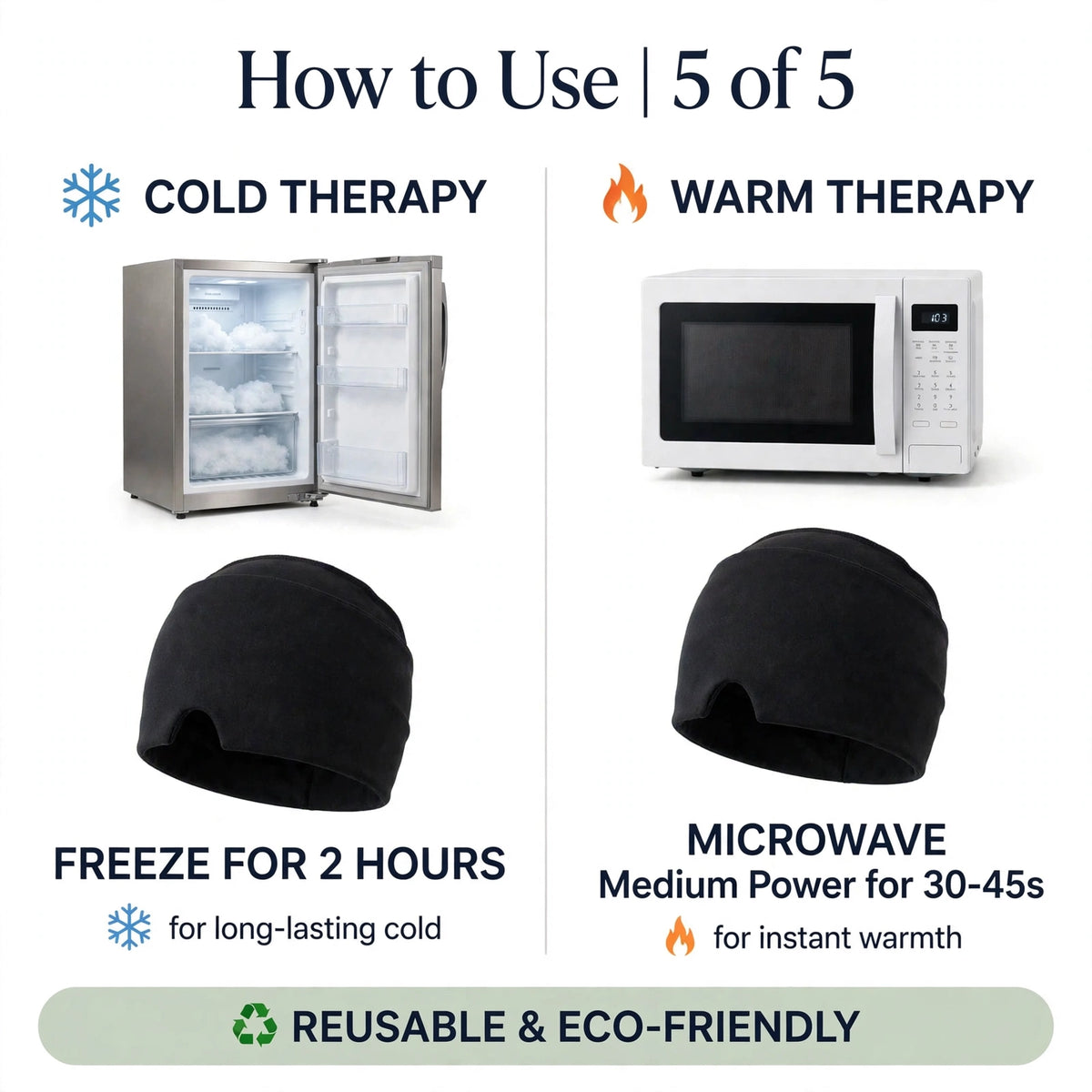 Migraine Relief Cap - Hot & Cold Therapy Headache Cap | Sir Dard ka Foran Hal
